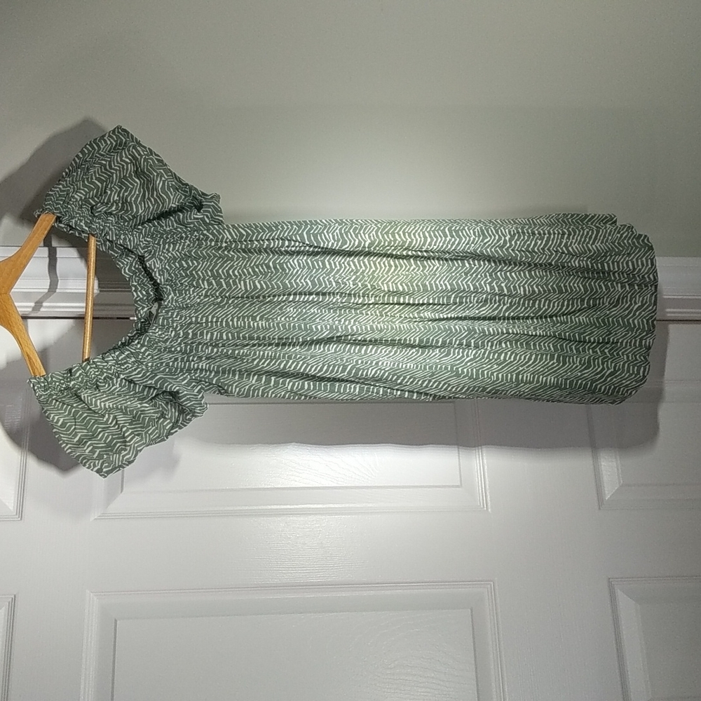 Green Patterned Dress